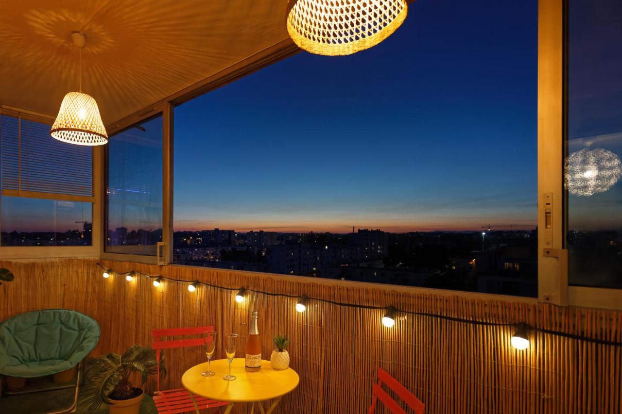 Smile Home-Nid Panoramique Vue Wow ! Spadeco - Loungezen - Terrasse Ensoleillee - Arrivee Autonome - Netflix - Emplacement Ideal - Lumineux - Renove A Neuf - Wifi Fibre - Montpellier Exteriér fotografie